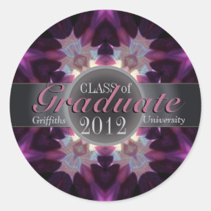Roze Eclipse Star Afstuderen Gift Sticker