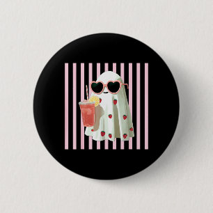 Roze Ed Schattig Spookje Zomer Fruit Sap Hawaii Ronde Button 5,7 Cm