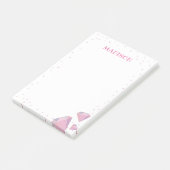Roze edelsteen Post it Note (Schuin)