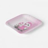 Roze eend papier Bord (Gebogen)
