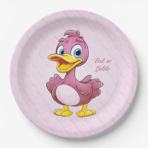 Roze eend papier Bord