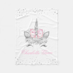 Roze Eenhoorn Baby Meisje Fleece Deken