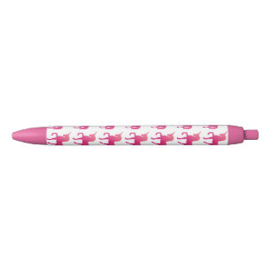 Roze Eenhoorn Custom Trim Pen, zwarte inkt Pen