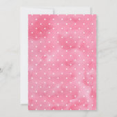 Roze Eenhoorn Gezicht Bloemen Verjaardag Uitnodigi Kaart (Achterkant)