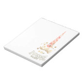 Roze Eenhoorn Inspirerend quote Notitieblok (Gedraaid)