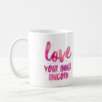 Roze Eenhoorn 'Love Your Inner Unicorn' mok