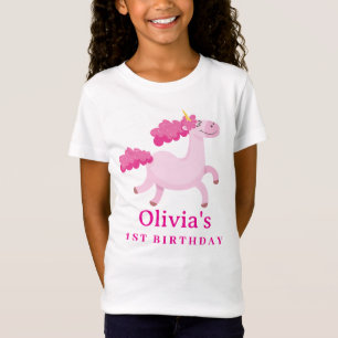 Roze Eenhoorn Madical Leuke Verjaardagsfeestje T-shirt