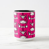 Roze Eenhoorn Pony Tweekleurige Koffiemok (Center)