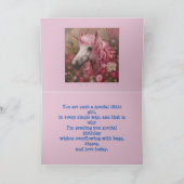 ROZE EENHOORN VERJAARDAGSCARD VERJAARDAGSCADEAU ME BEDANKKAART (Binnen)