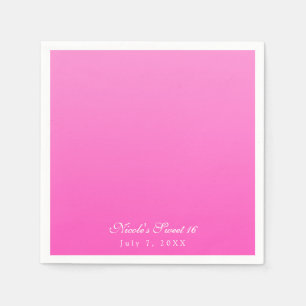 Roze Eenvoudig Minimalisme Modern Feestje Servet