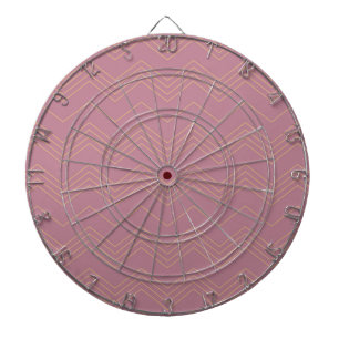 Roze, eenvoudig, modern, cool, trendy zigzag patro dartbord