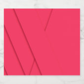 Roze, eenvoudig, modern, elegant, cool, trendy kun bier etiket (Enkel label)