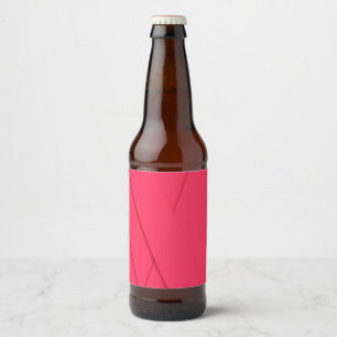Roze, eenvoudig, modern, elegant, cool, trendy kun bier etiket