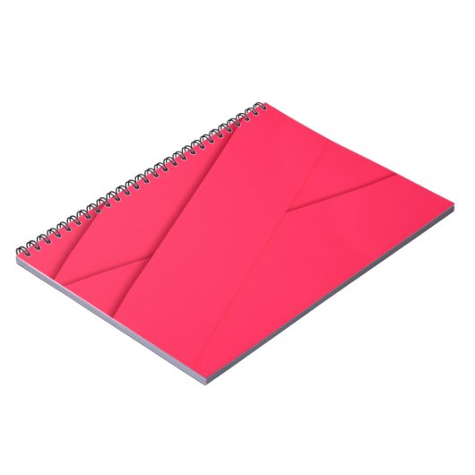 Roze, eenvoudig, modern, elegant, cool, trendy kun notitieboek (Linkerzijde)
