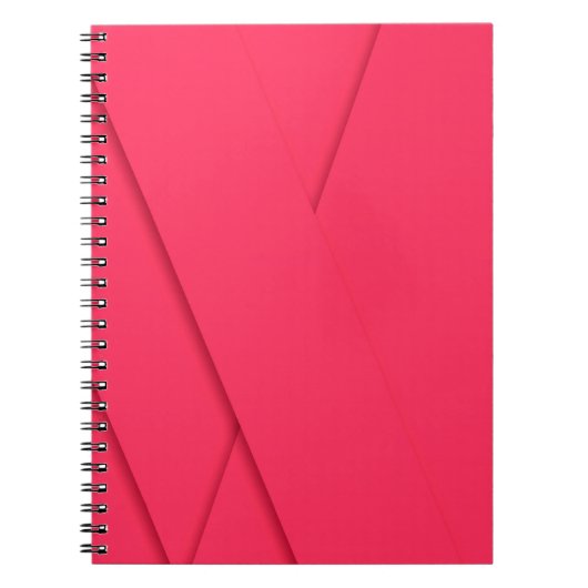 Roze, eenvoudig, modern, elegant, cool, trendy kun notitieboek (Voorkant)