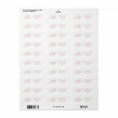 Roze Eenvoudig Modern Script Afstuderen retouradre Etiket (Full Sheet)