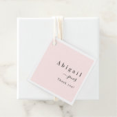 Roze Eenvoudig script Modern Luxe bedankt Bedankjes Labels (In situ)