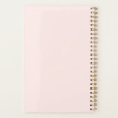 Roze, eenvoudig script, modern Luxury Professional Planner (Achterkant)