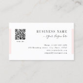 Roze, eenvoudig script, modern Luxury Professional Visitekaartje (Achterkant)
