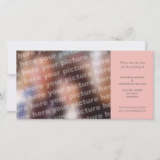 Roze eenvoudige bruiloft, behalve de datumaankondi save the date