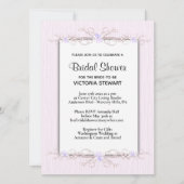 Roze Eenvoudigheids Bridal Shower Uitnodiging (Voorkant)