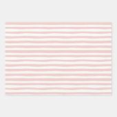 Roze Eerste Tand Wrapping Papier Blad Set van 3 Inpakpapier Vel (Voorkant 2)