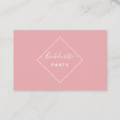 Roze & Eggplant Diamond Bachelorette Party Ticket (Voorkant)