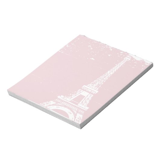 Roze Eiffeltowernotebooks Notitieblok (Gedraaid)