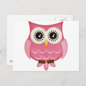 Roze eigenaar briefkaart (Voorkant / Achterkant)