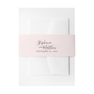 Roze Elegant Bruiloft Uitnodigingen Wikkel