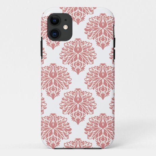 Roze Elegant Damask Case-Mate iPhone Case (Achterkant)