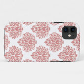 Roze Elegant Damask Case-Mate iPhone Case (Achterkant (horizontaal))