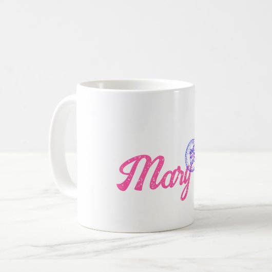 Roze Elegant Script Beste moeder Motief Koffiemok (Voorkant links)