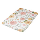 Roze Elegant  Wildflower Roos Pattern Badmat (Gekanteld)