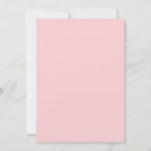 Roze Elegante Eerste 1e Verjaardag Roze Vlinders Kaart (Achterkant)