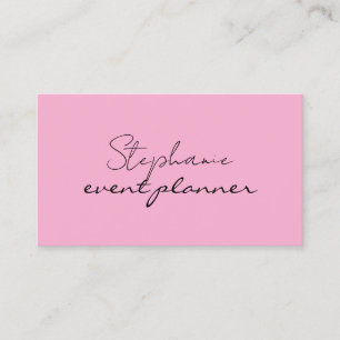 Roze Elegante Girly Professional Bright Trendy Coo Visitekaartje