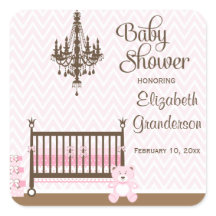 Roze elegante kinderkamer baby meisje douche stick