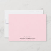 Roze Elegante Tiffany Parels Fancy Feestelijke Bri Bedankkaart (Achterkant)