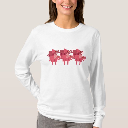 Roze ELEPHANTS T-shirt (Voorkant)
