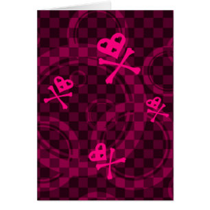 Roze Emo-patroon met cirkels