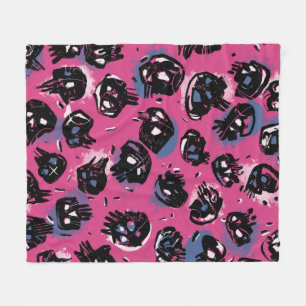 Roze emo scull Huis & Wonen Home Decor Gooi Fleece Deken