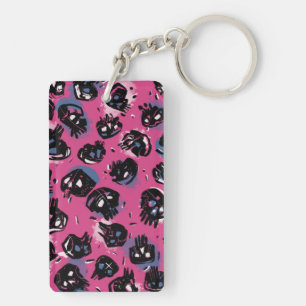 Roze emo scull Kantoor & School Promotionele Sleutelhanger
