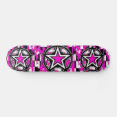Roze Emo Stars Skateboard van Bradley Boness (Horizontaal)
