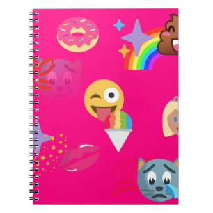 roze emoji notitieboek