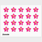 roze emoji ster sticker (Vel)