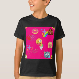 roze emoji t-shirt
