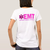 Roze EMT Vrouwenkreeft T-shirt (Achterkant)