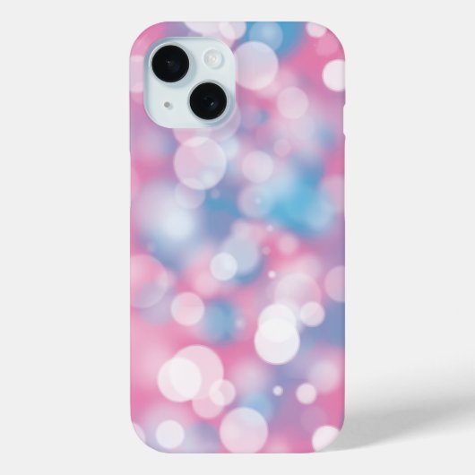 Roze en Aqua Bokeh Party Lights Case-Mate iPhone Case (Achterkant)