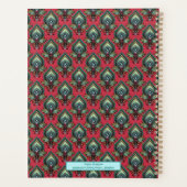 Roze en Aqua Fancy Pattern Boho Name Planner (Achterkant)