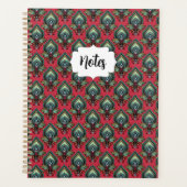 Roze en Aqua Fancy Pattern Boho Planner (Voorkant)